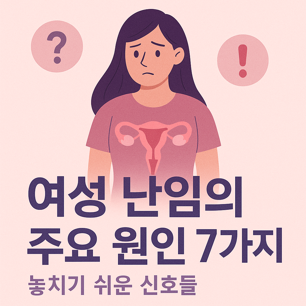 여성 난임 주요 원인