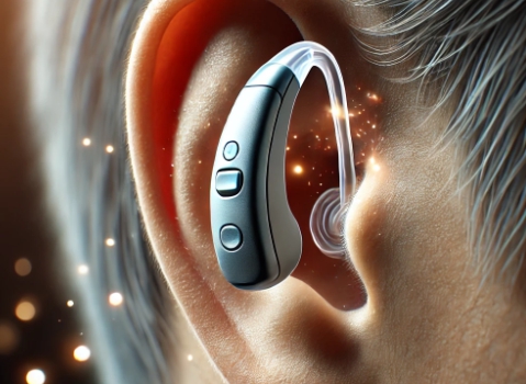 이명치료방법 - 보청기 착용 (난청 동반 시)