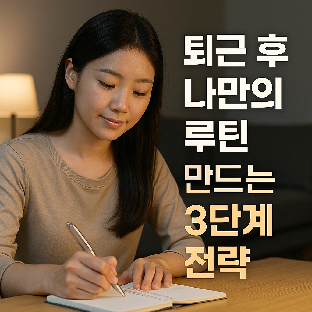 퇴근 후 나만의 루틴 만드는 3단계 전략