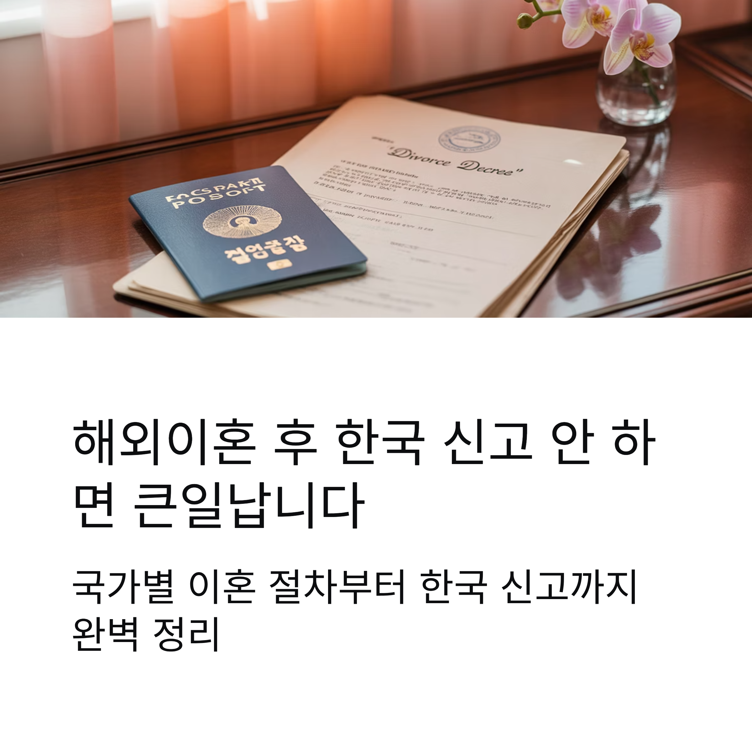 해외이혼, 거주 국가에 따라서 처리 방법도 다르다