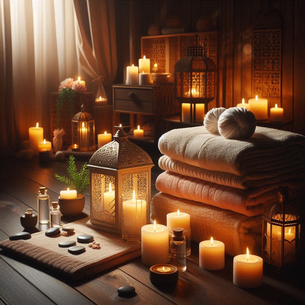 피부,체형관리 샵 배경