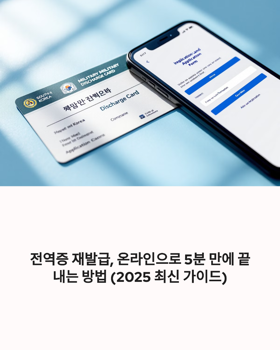 전역증 재발급, 온라인으로 5분 만에 끝내는 방법 (2025 최신 가이드)