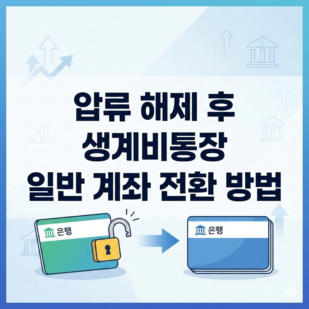 압류 해제 후 생계비통장 일반 계좌 전환 방법과 필수 절차