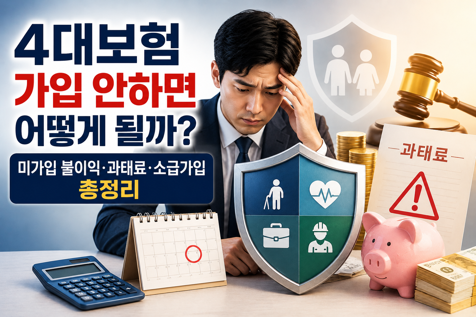 4대보험 가입 안하면 어떻게 될까? 미가입 불이익&middot;과태료&middot;소급가입 총정리 관련 사진