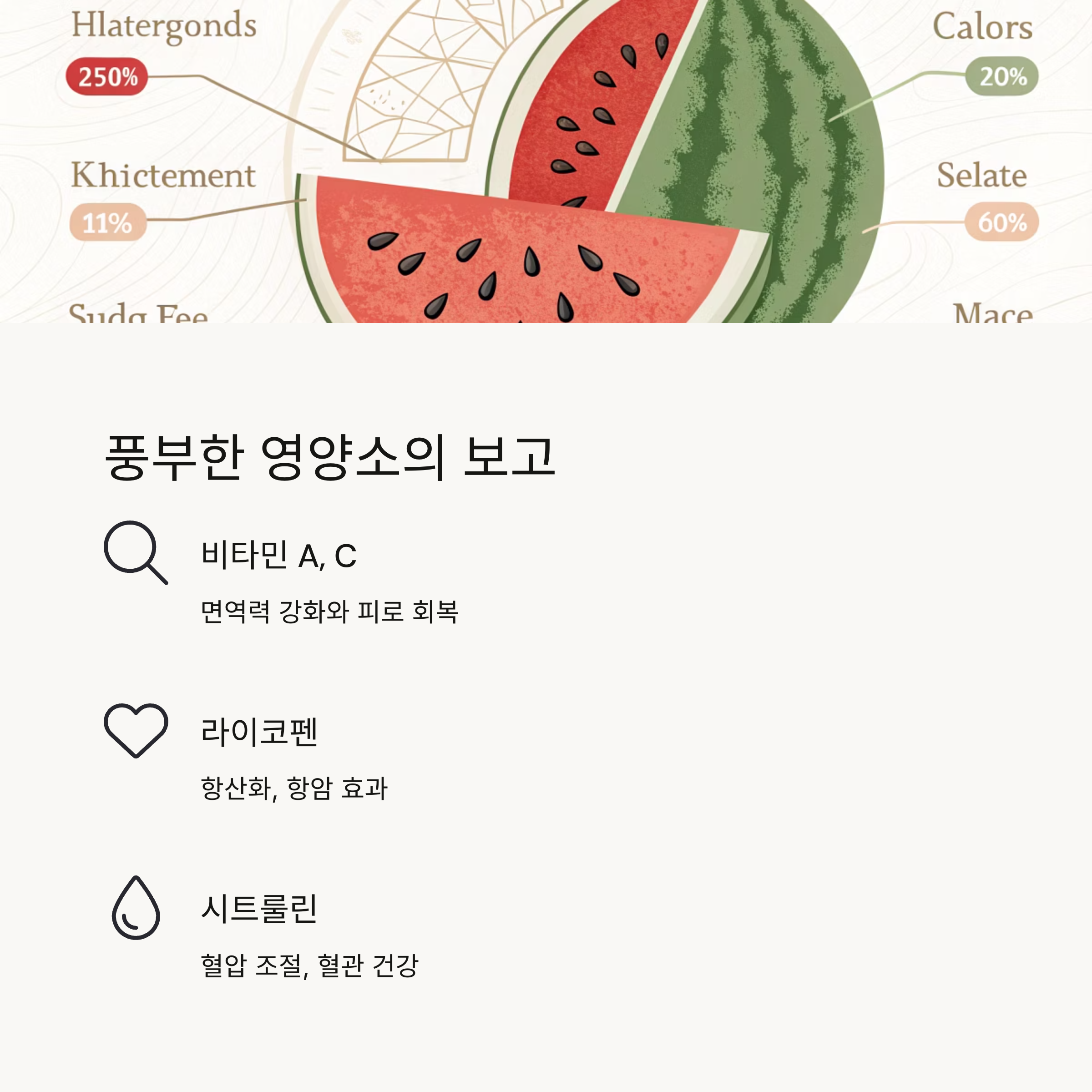 풍부한 영양소의 보고