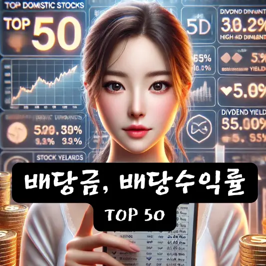 배당금 배당수익률 TOP 50
