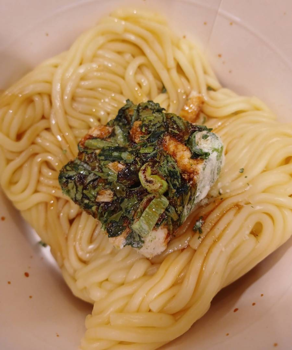 쑥갓블럭과 액상스프 붓다