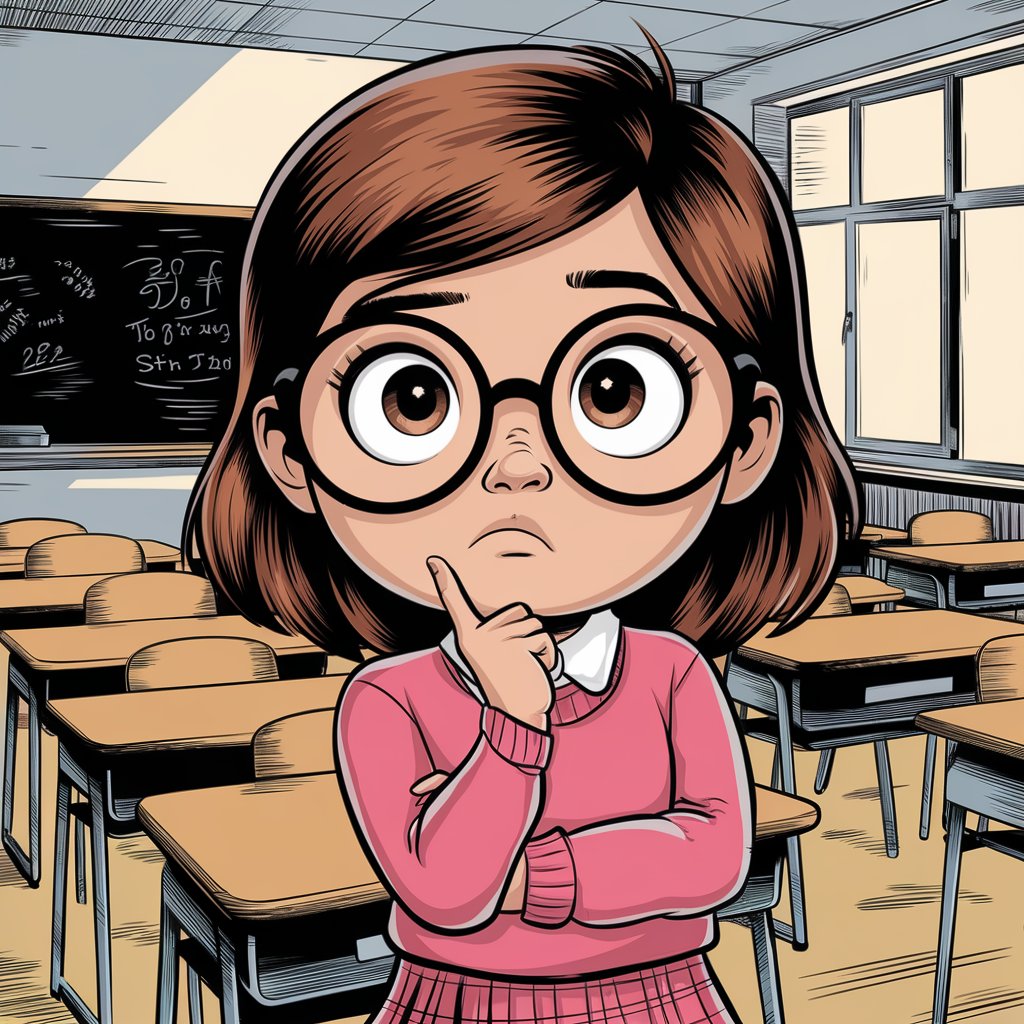 공부하는 아이 일러스트 이미지