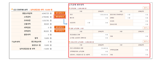 국세청 홈택스 종합소득세 이미지입니다.