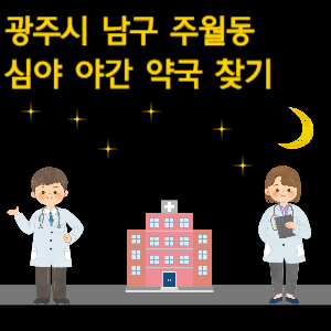 광주시 주월동 심야 야간 약국 찾기
