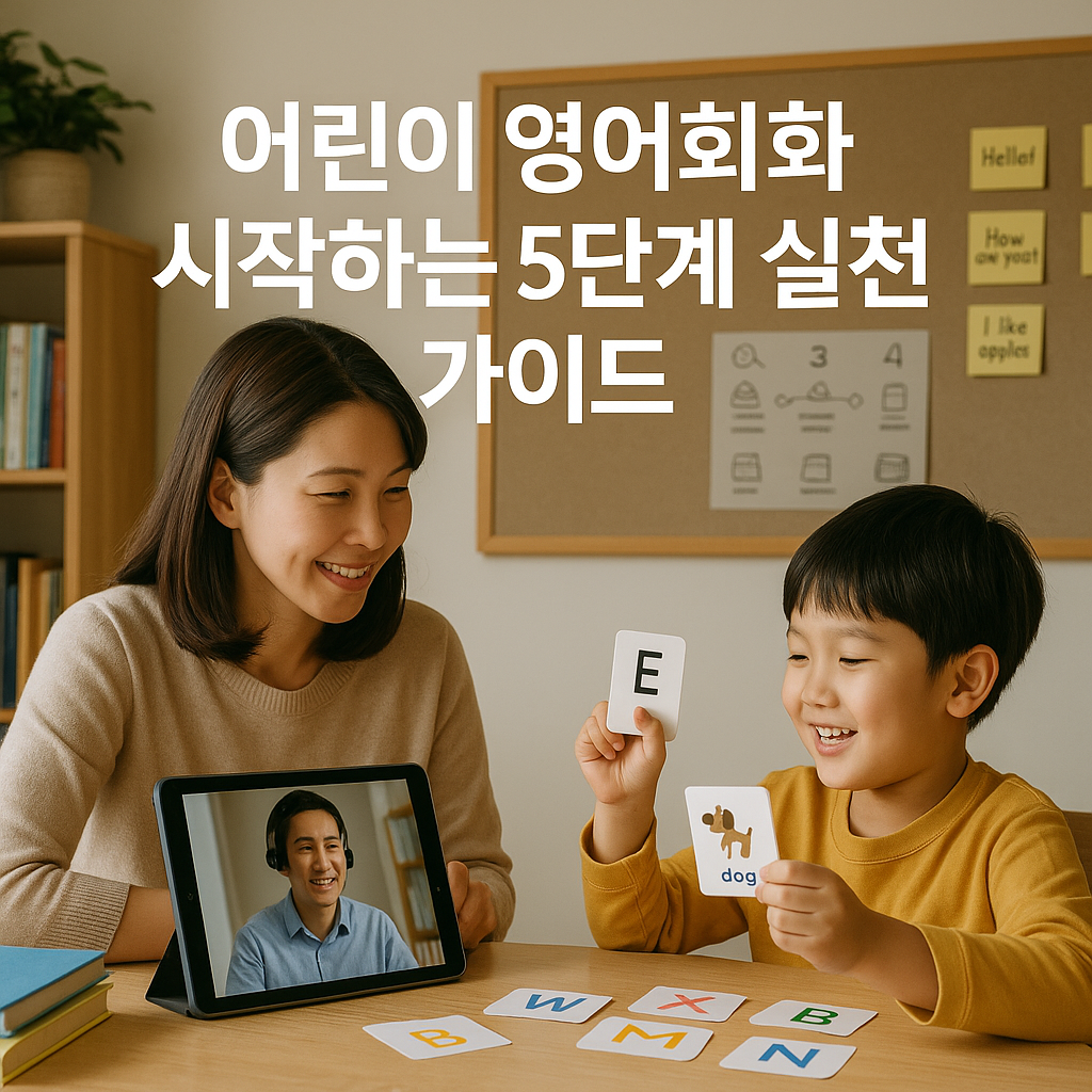 어린이 영어회화 시작하는 5단계 실천 가이드