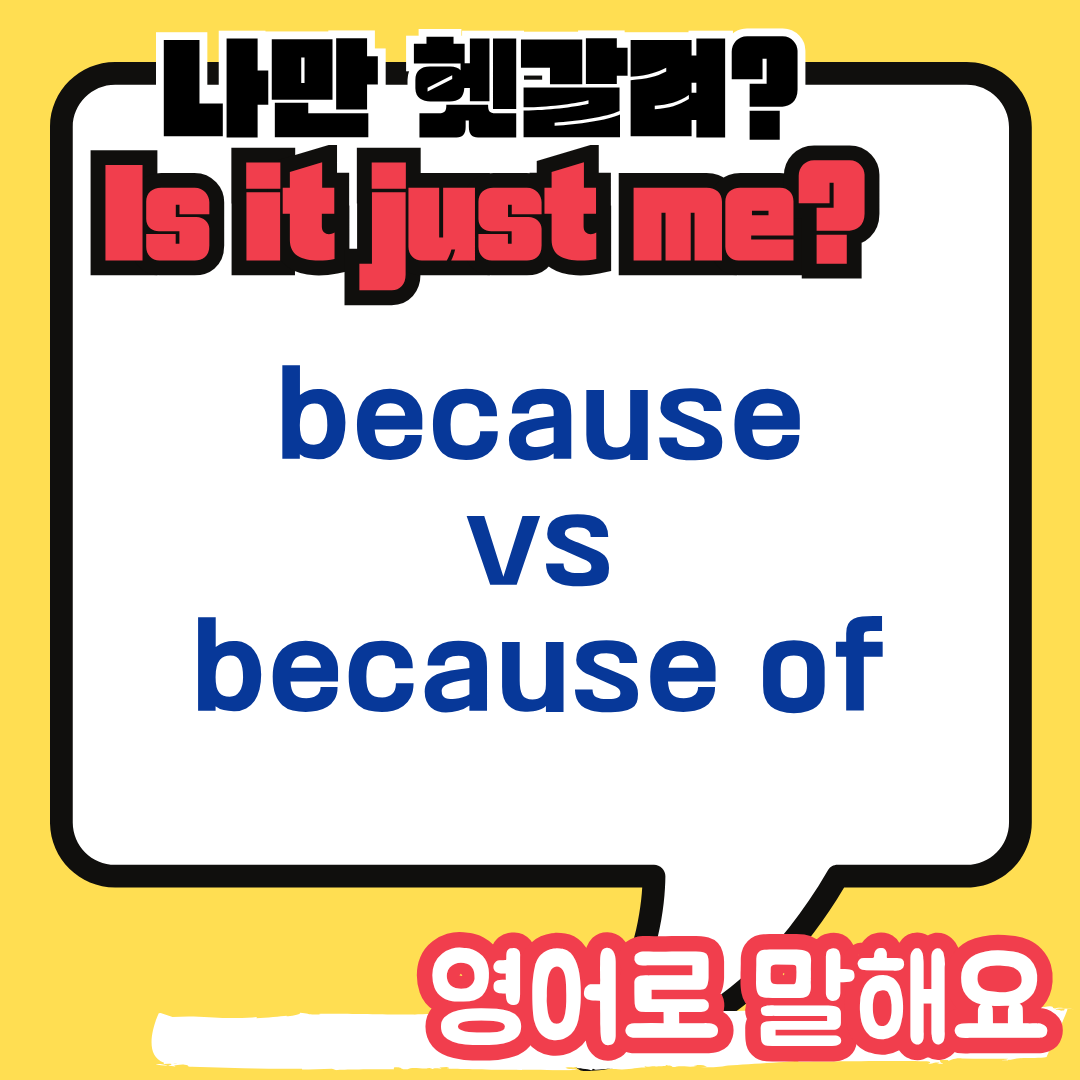 Because와 Because of 차이