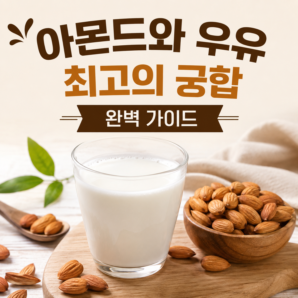 아몬드와 우유