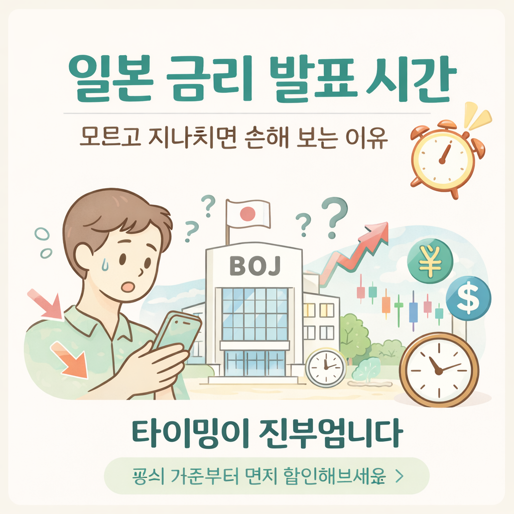 일본 금리 발표 시간