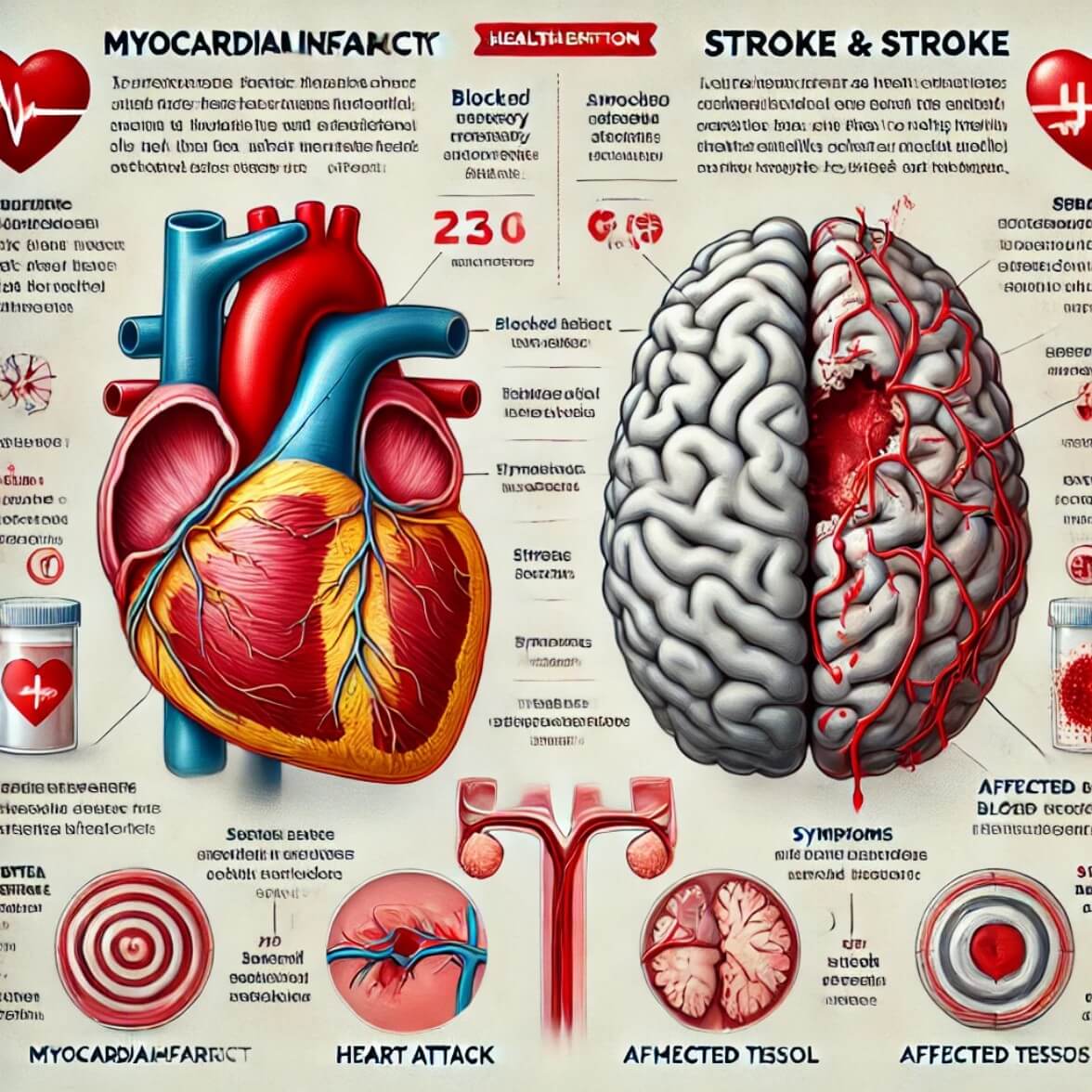 심근경색과 뇌졸중 관련 사진