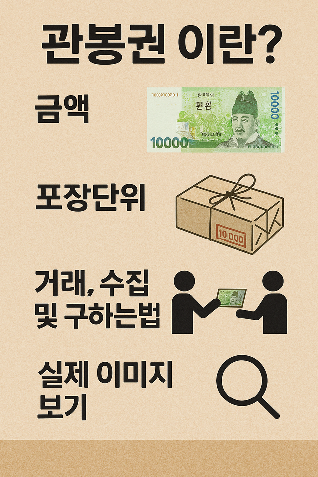 관봉권 이란? 금액, 포장단위, 거래, 수집 및 구하는법, 실제 이미지 보기