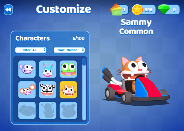 스매시 카트 캐릭터