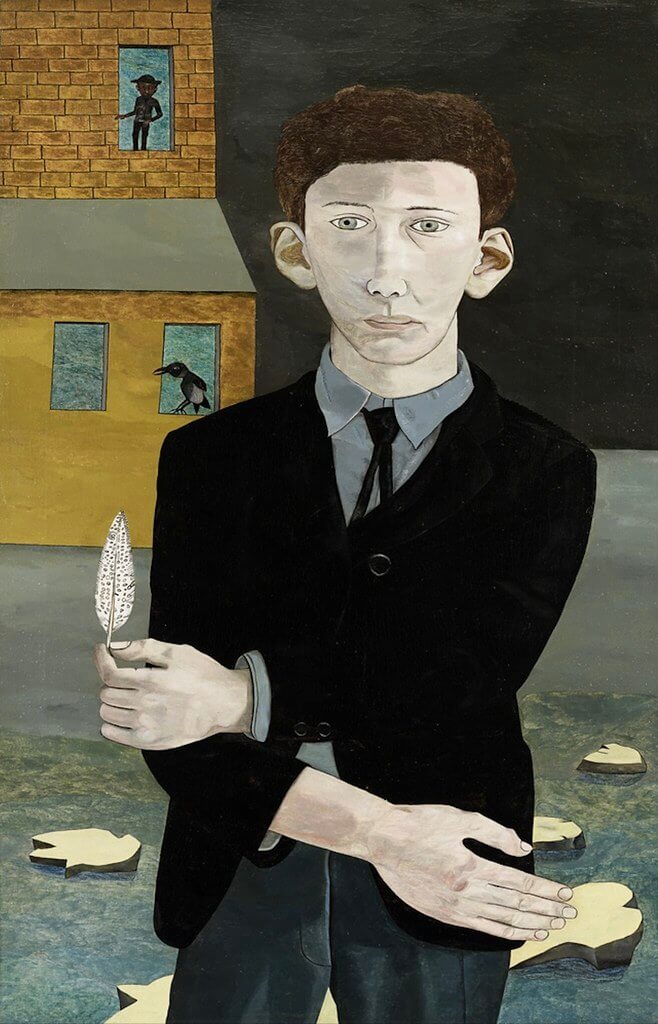 Lucian Freud - Man with a Feather [1943]