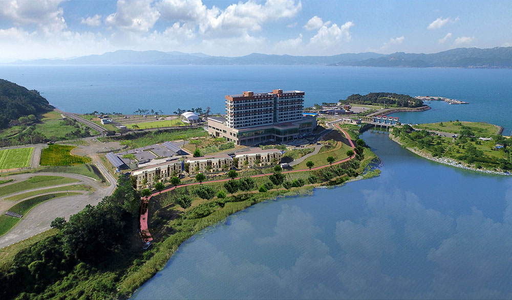 위에서 내려다본 고흥 여행지