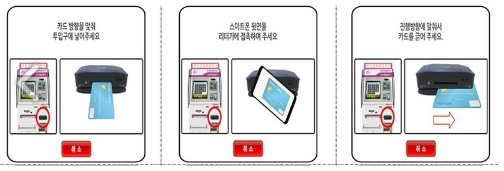 무인민원발급기, 무인발급기 졸업증명서 발급 시 수수료 결제 방법