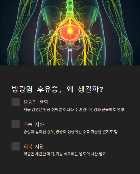 방광염 후유증 왜 생길까?