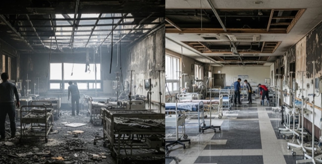 임실 화재청소중