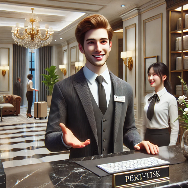 남성, 여성, 호텔, 알바 이미지 사진