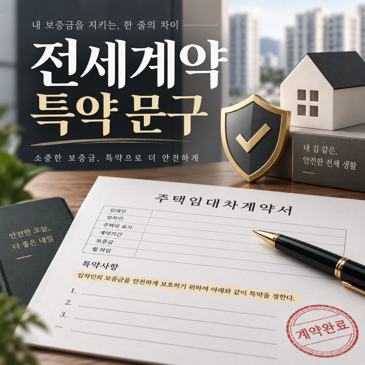 전세계약 특약 문구