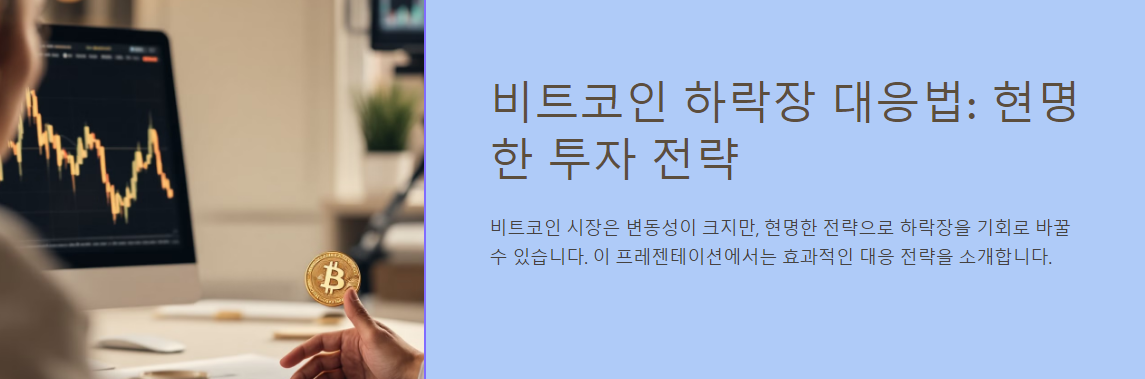 비트코인 하락장 대응법: 현명한 투자 전략