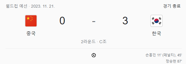 경기결과