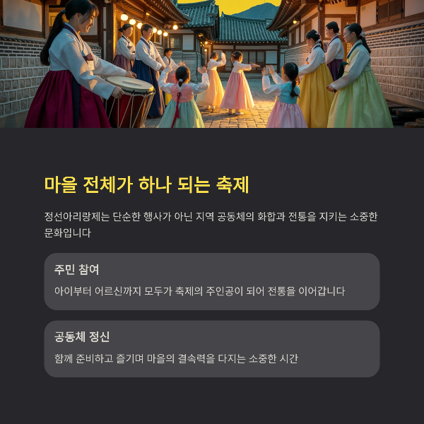 마을 전체가 하나 되는 축제