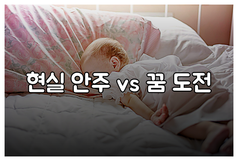 현실 안주 vs 꿈 도전