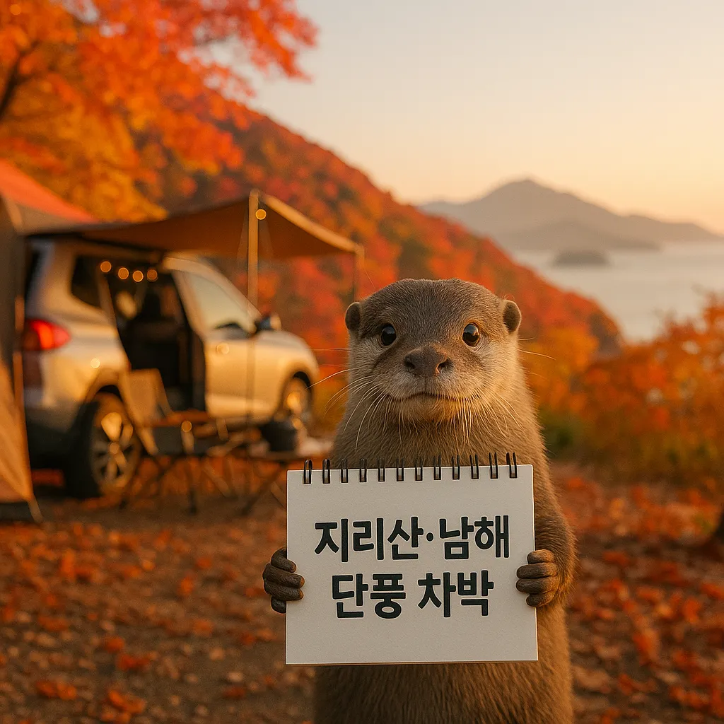 전라·경남권 가을 단풍 차박 명소 – 지리산과 남해의 절경