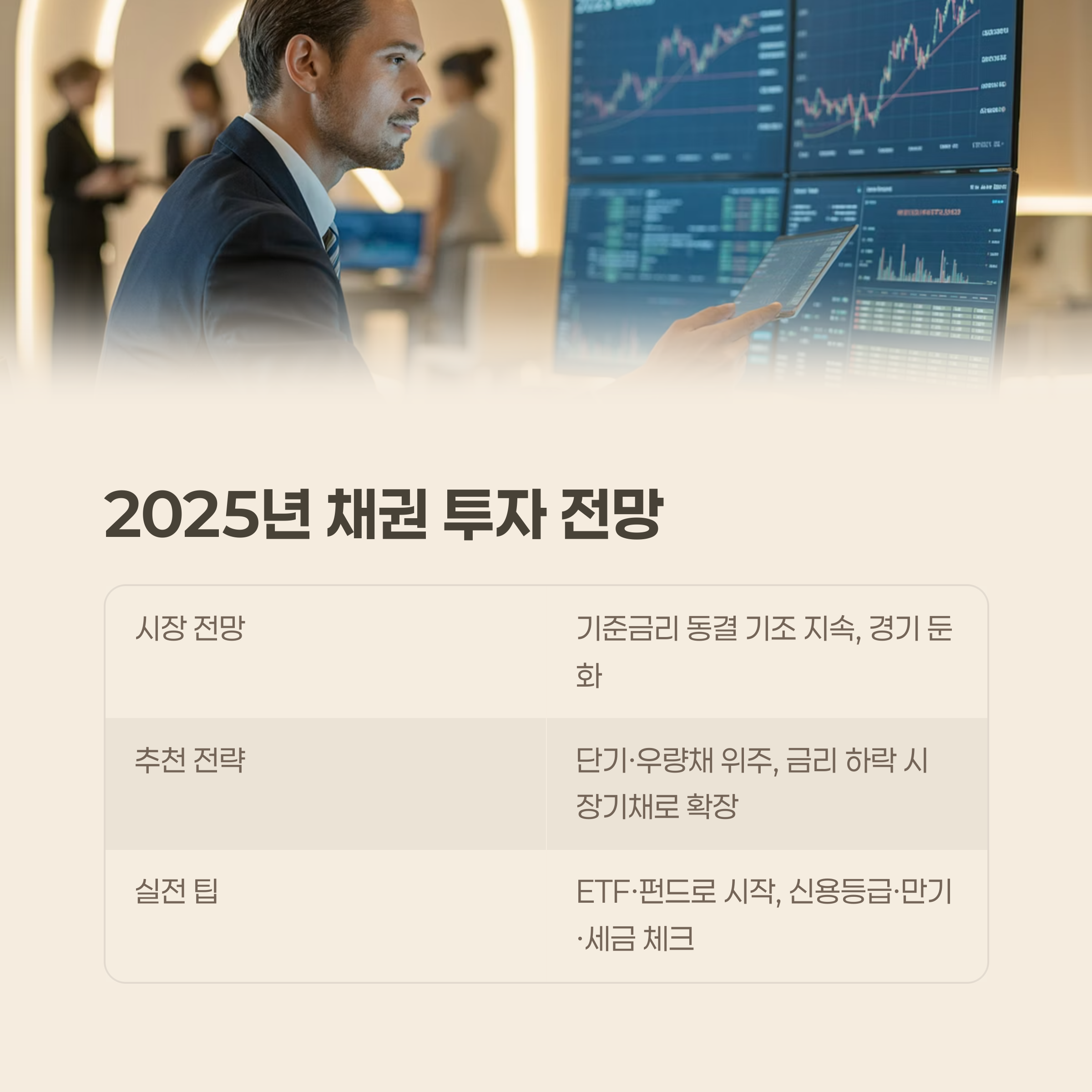 2025년 채권 투자 전망과 추천 전략