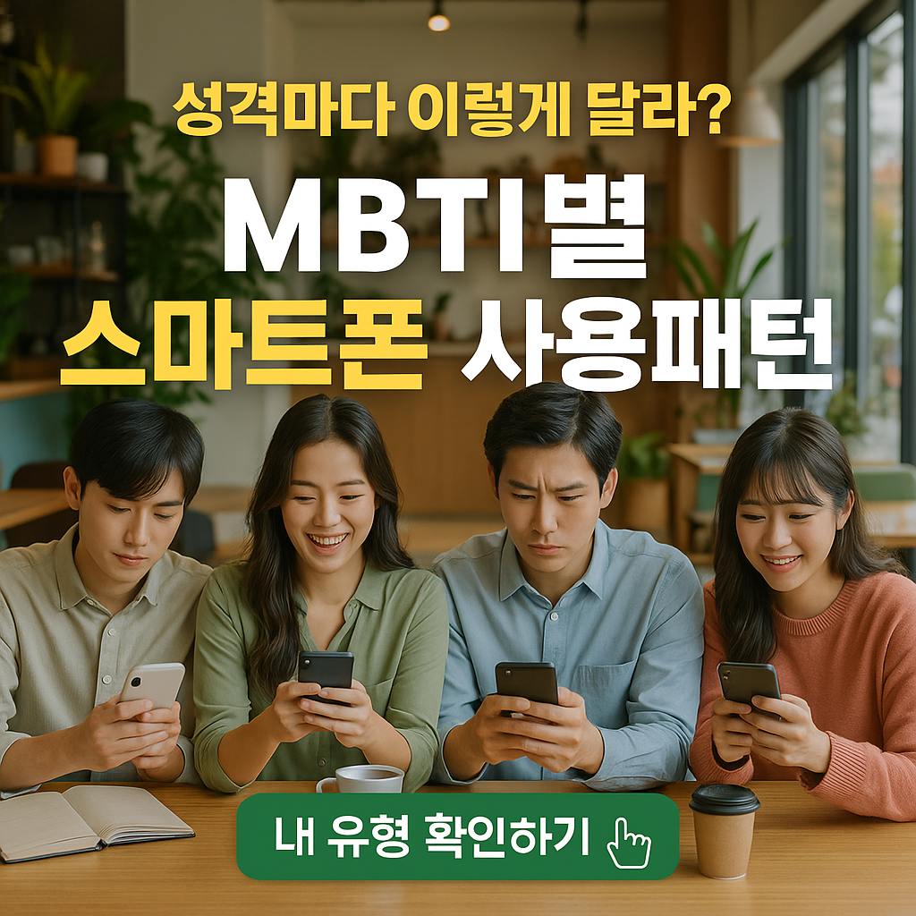 MBTI별 스마트폰 사용패턴 완전분석 가이드