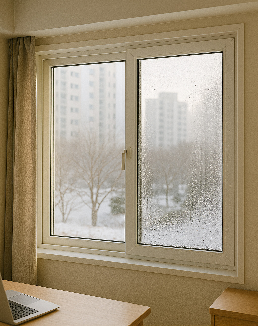 겨울철 창문 결로 방지