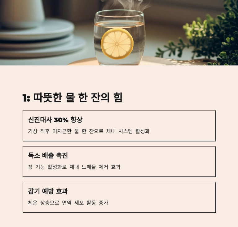 따뜻한 물 한잔의 힘