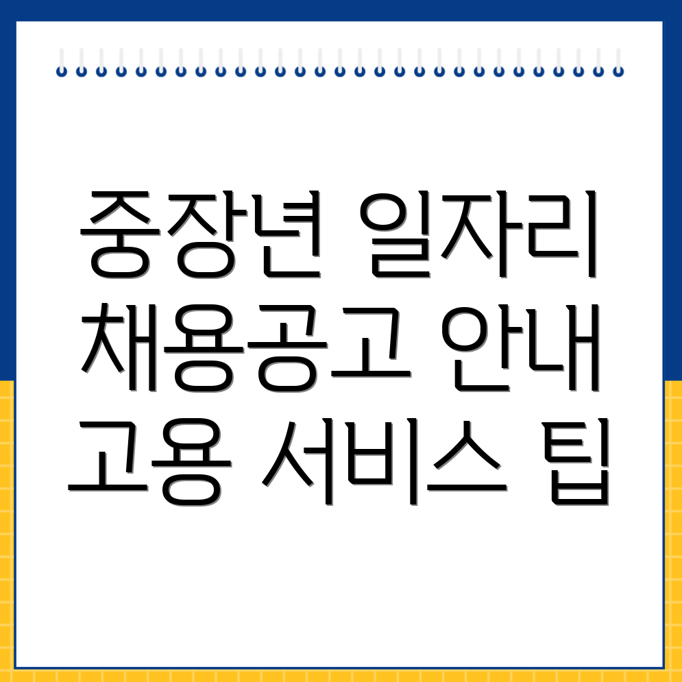 중장년 일자리