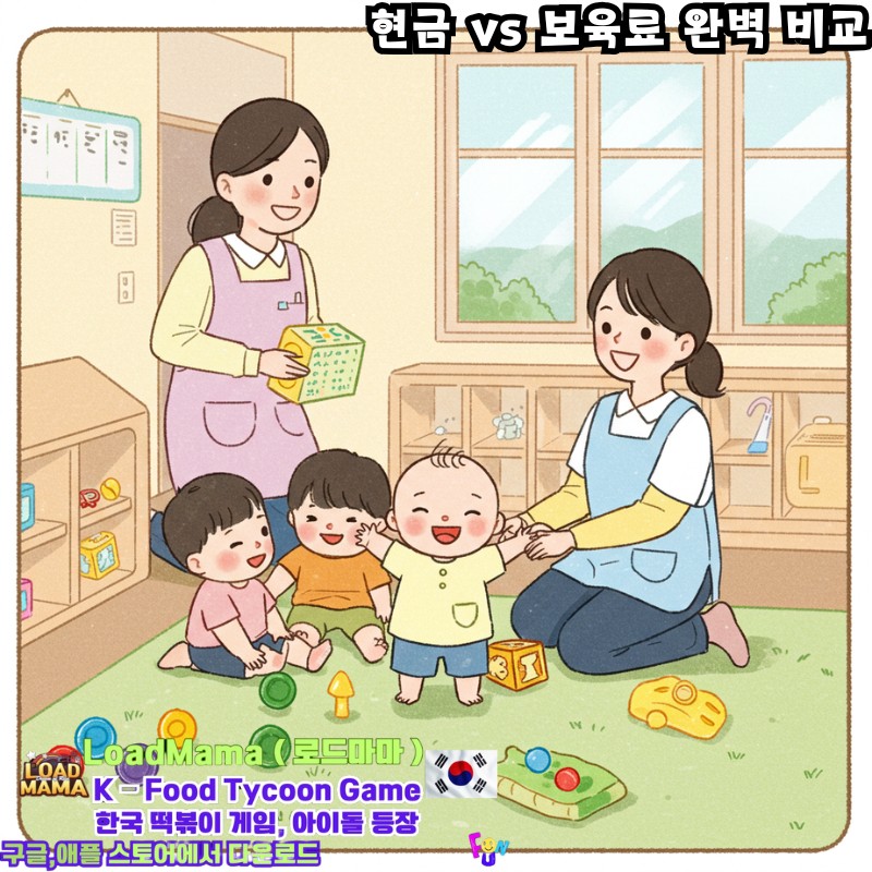 현금 vs 보육료 비교 어린이집