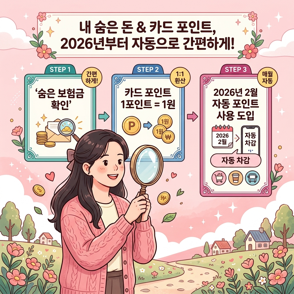 어카운트인포 숨은 보험금 카드 포인트 현금화 통합 조회 방법