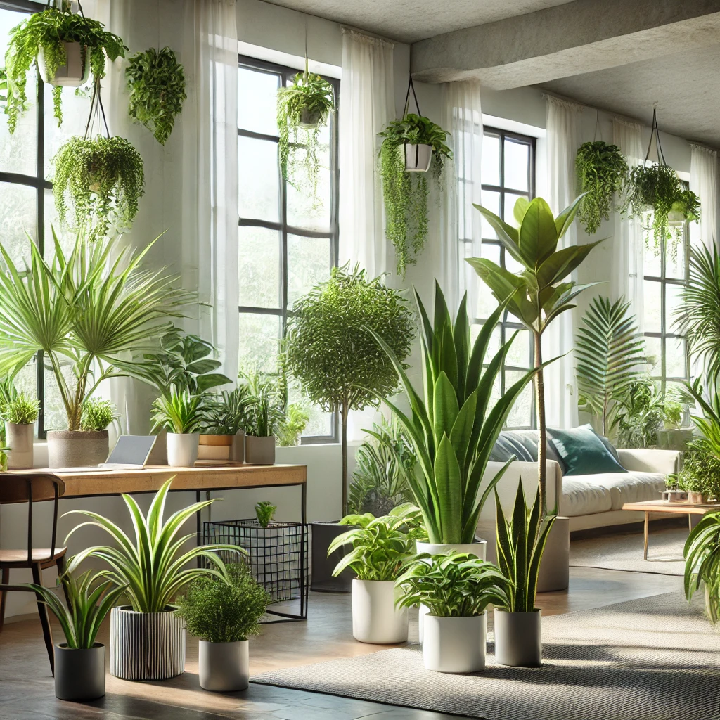 실내 공기 정화 식물(필요성,추천 식물,관리 및 배치방법)