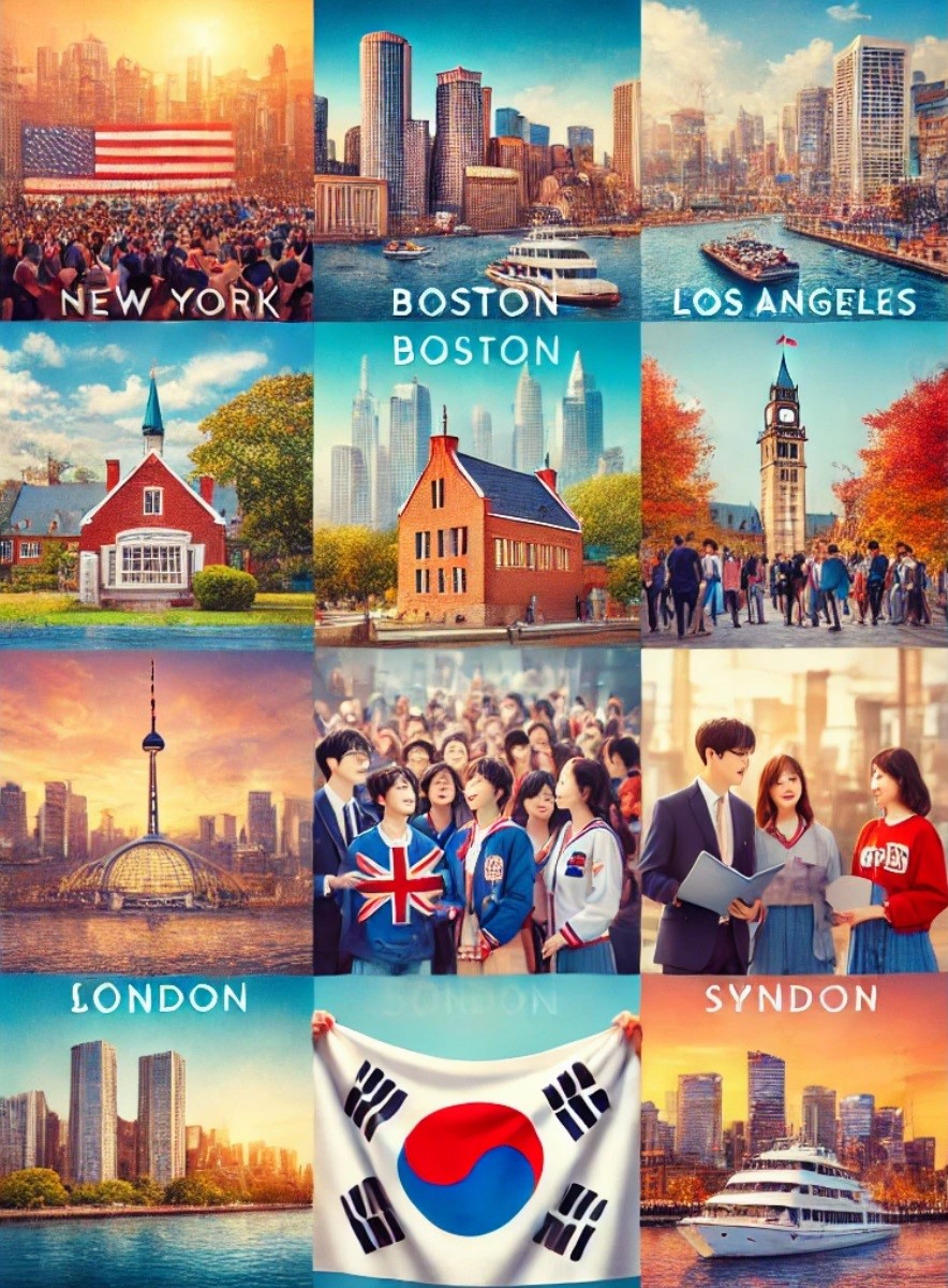 한국 유학생 많은 지역 이미지