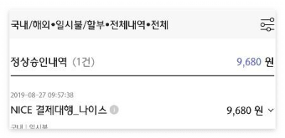 ๊ฒฐ์ ๋ํ์ฌ์์ ์ ์ ์๋ ๊ธ์ก์ด ๊ฒฐ์ ๋์ ๋