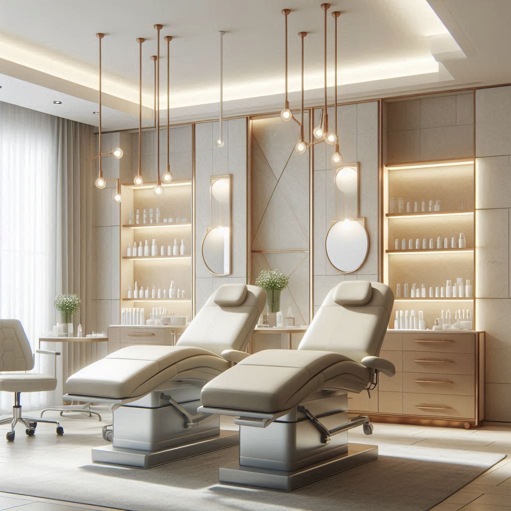 피부,체형관리 샵 배경