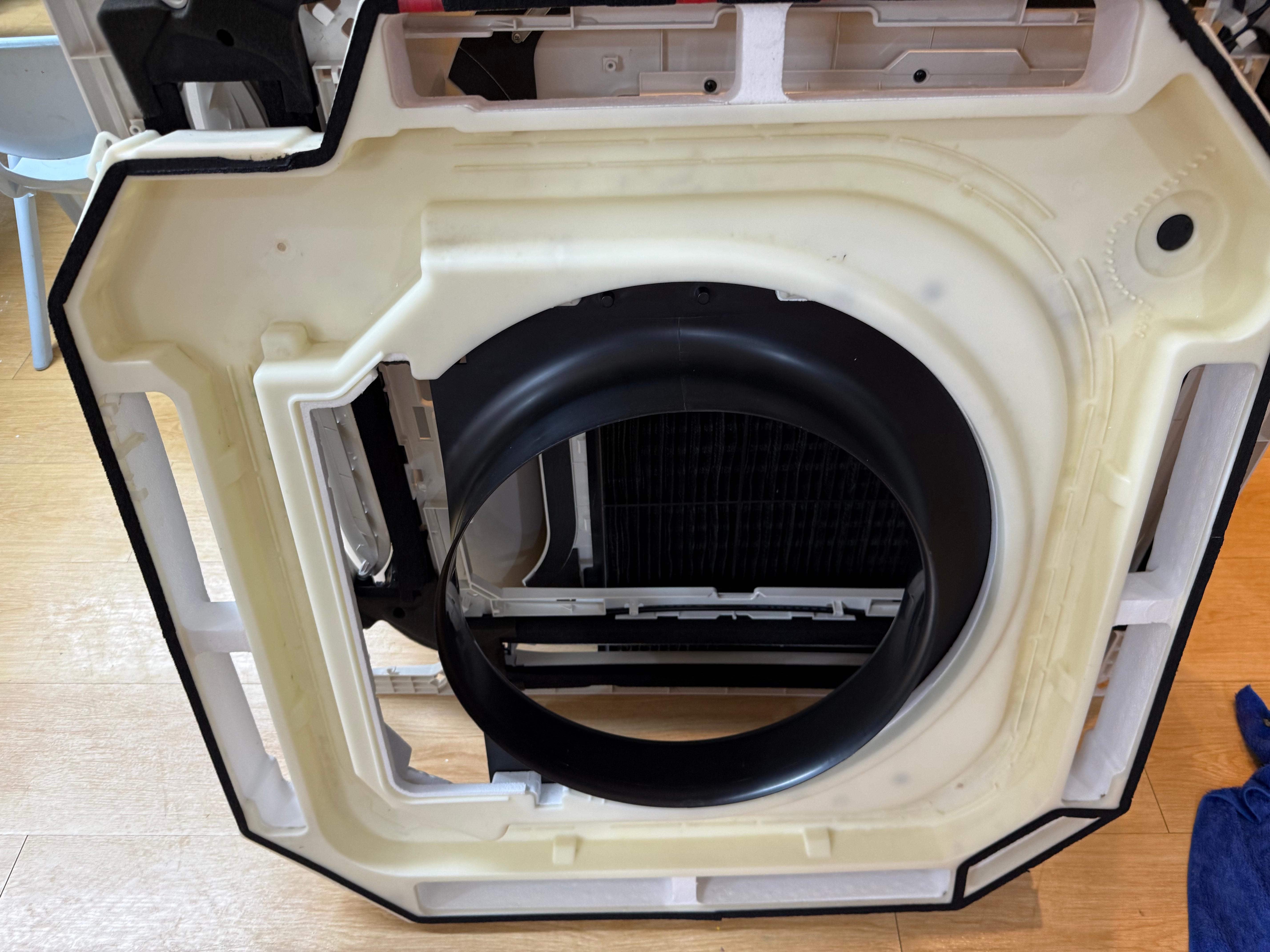 시스템에어컨분해청소 후 드레인판