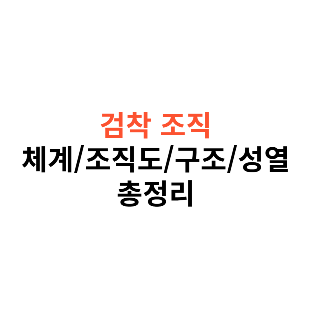 검찰 조직도