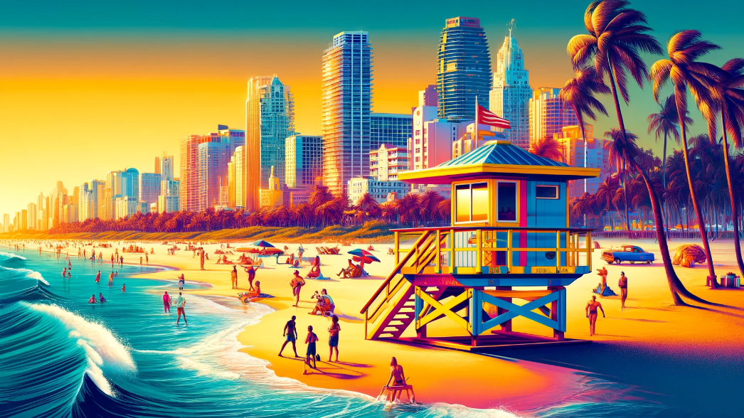 마이애미 일러스트