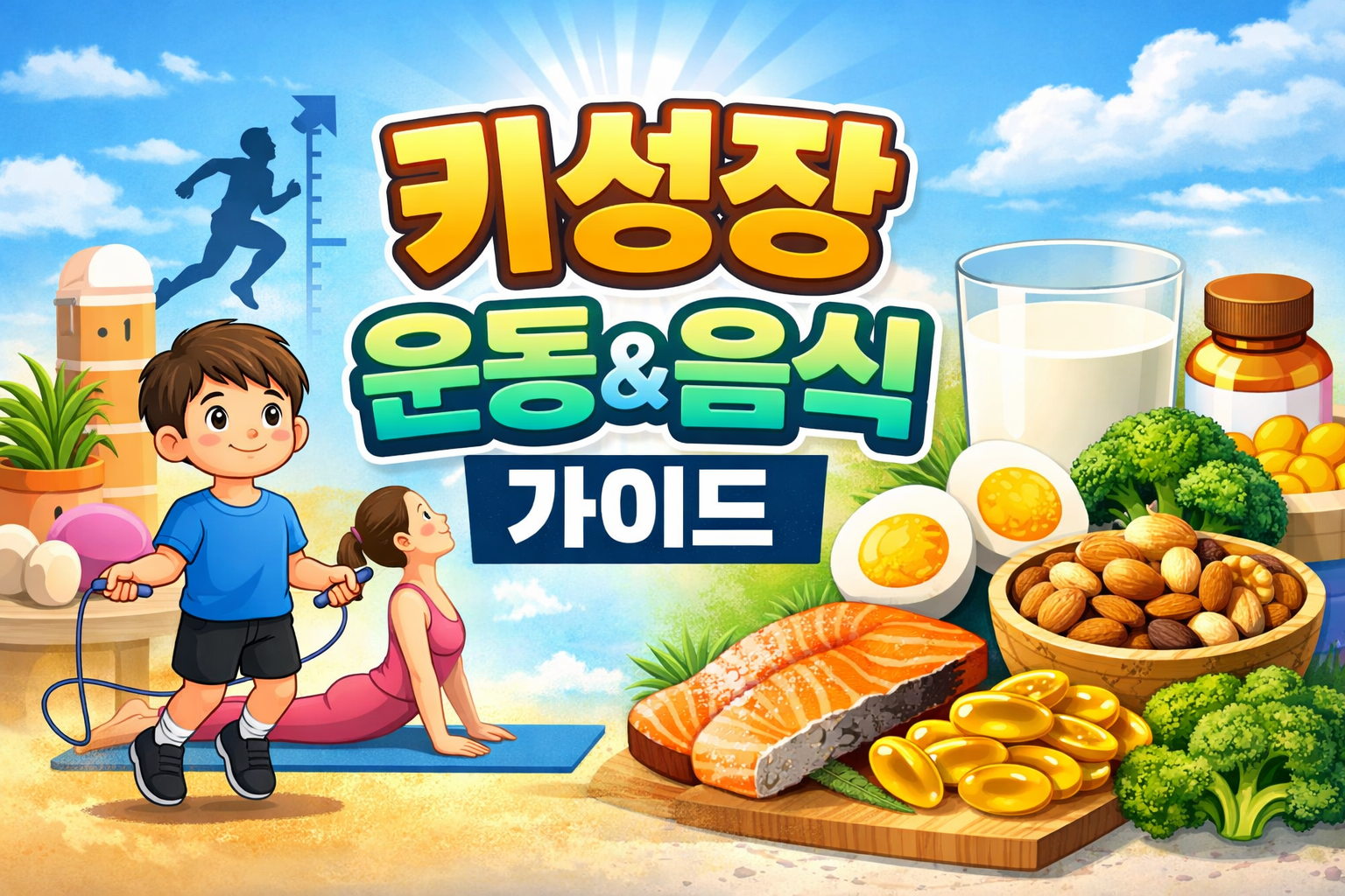 키 성장 비밀 추천하는 운동 음식 TOP 10