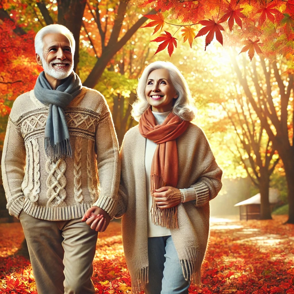 가을-단풍-구경하는-어르신들