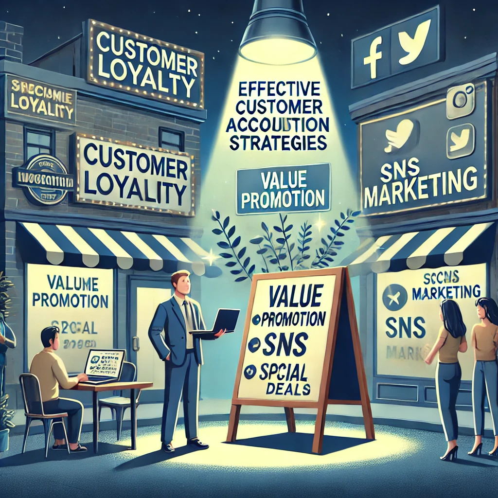 불황 속 고객확보법 이미지